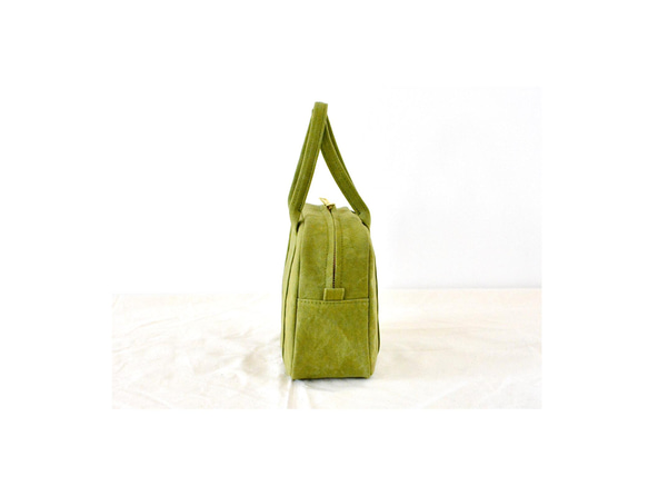 ［販売用］mini boston bag(Ssize) col:olive green 3枚目の画像