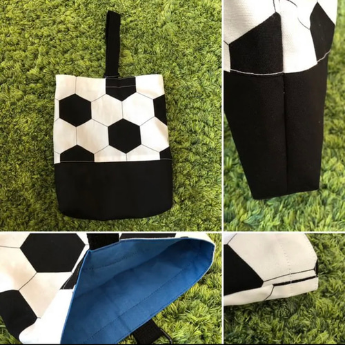入園・入学準備】サッカーボール柄 レッスンバッグ・シューズ