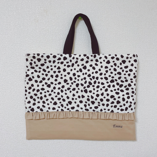 名入れ無料】【カラー変更可能】ダルメシアン レッスンバッグ レッスン