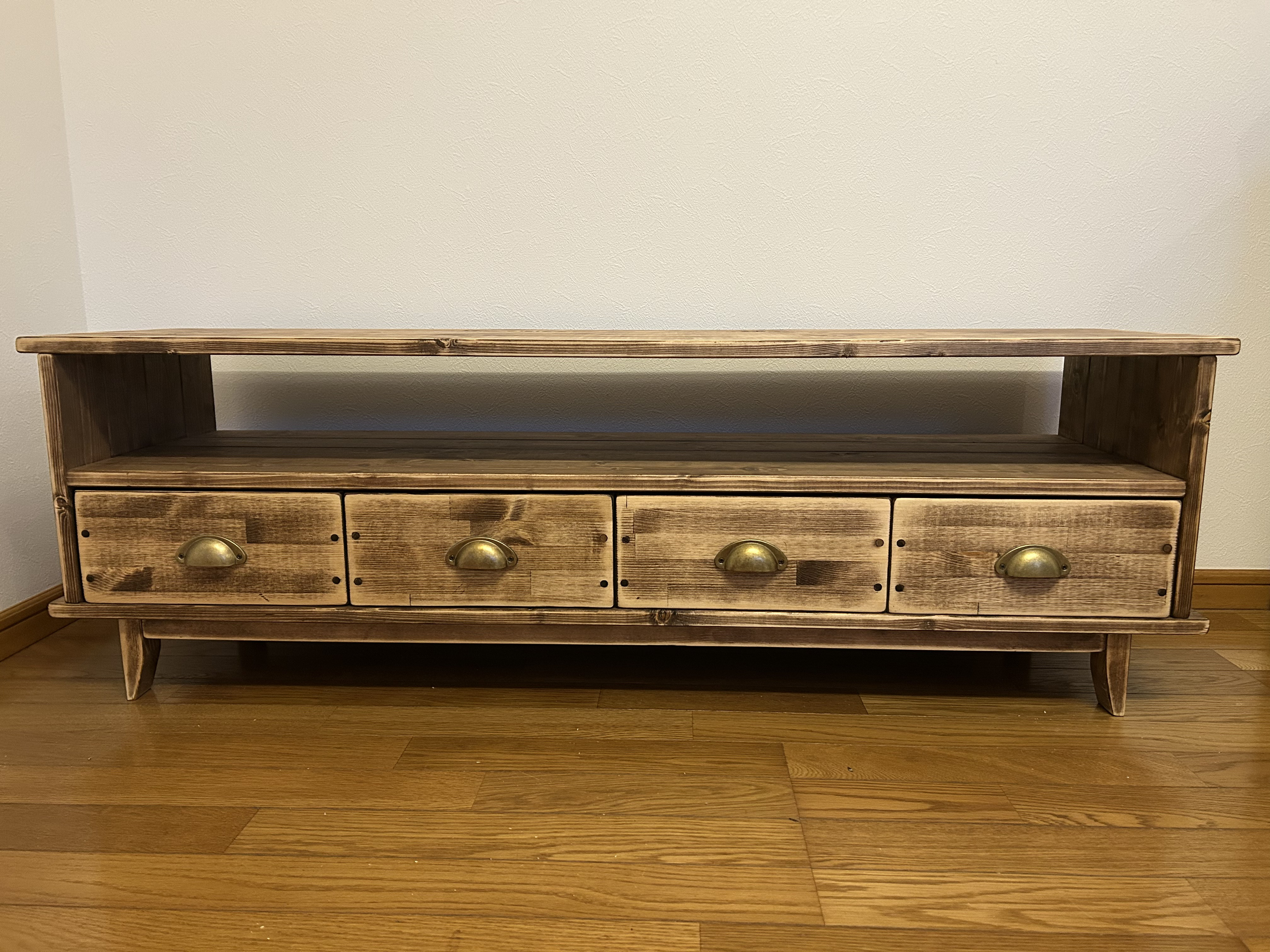 NEWカラー　creema限定　ビンテージ　アンティークで男前なテレビ台です　130サイズ　サイズ変更可能 37,000円