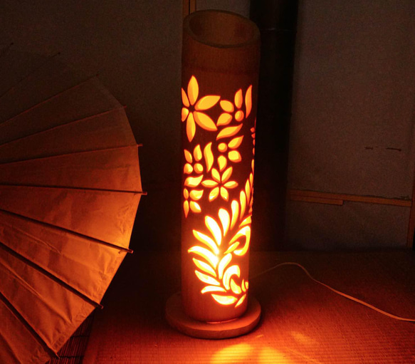 竹灯籠　〜〜つらなり〜〜 カラー竹灯籠〜つらなり〜