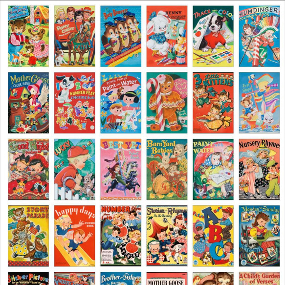 30】アメリカンレトロ アニマルデザイン ステッカーシール（36枚 