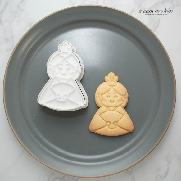 ひな祭り】お雛さまのクッキー型（クッキースタンプ付き） クッキー型  