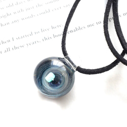 ○ planet glass （SV）○/ボロシリケイトガラス/ペンダント/シルバー