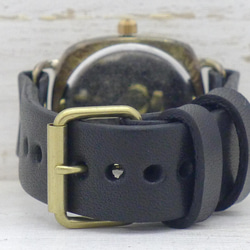 "Caramel Box-JB" 38mmBrass(真鍮)クッションケース 手作り腕時計 [JUM182] 8枚目の画像