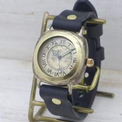 “Caramel Box-MB”33 毫米黃銅墊套手工手錶 [393] 第2張的照片
