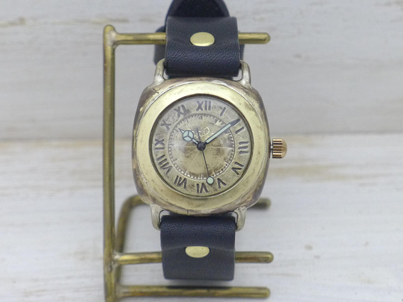 “Caramel Box-MB”33 毫米黃銅墊套手工手錶 [393] 第4張的照片