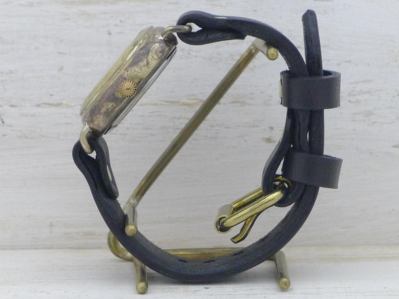 “Caramel Box-MB”33 毫米黃銅墊套手工手錶 [393] 第7張的照片