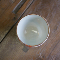 Kyo-yaki / Kiyomizu-yaki 彩繪圓形免費杯 Unnishiki（櫻花和秋葉） 第3張的照片