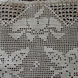 アンティーク　クロッシェレース 蝶々モチーフの半円形スカラップAorB 6枚目の画像