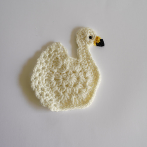 受注制作】スワンコースター 白鳥のコースター コースター ハート