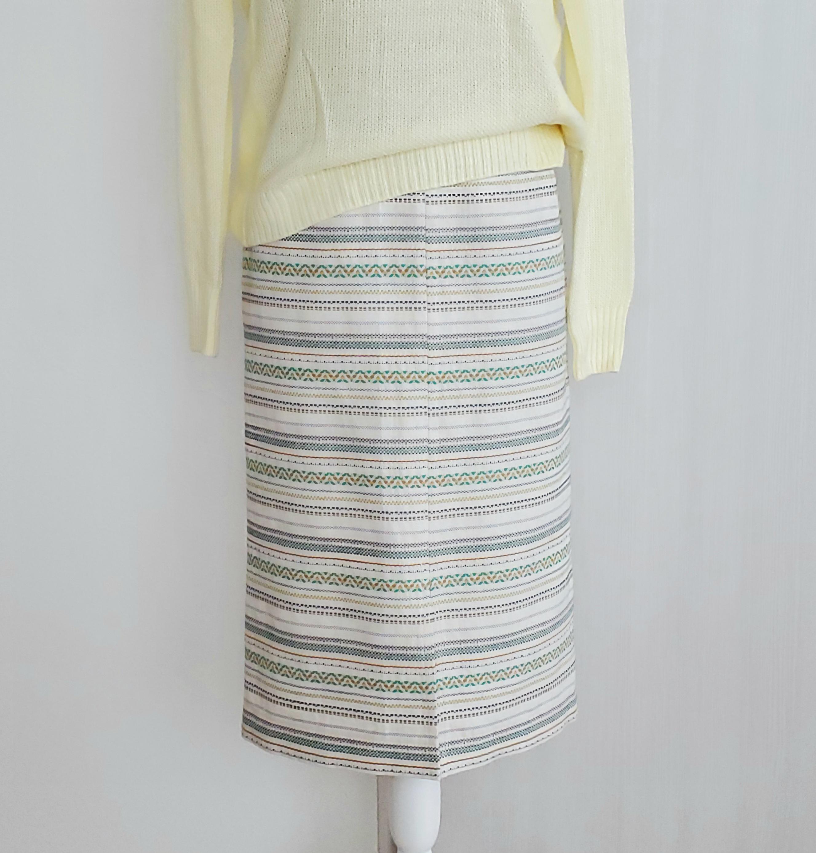 イタリア輸入生地＊オシャレな柄＊シンプルなタイトスカート