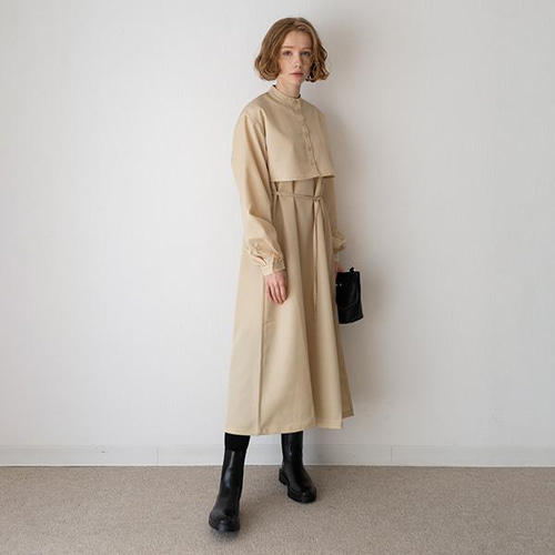 新作☆送０春のお出かけにアンサンブルのおしゃれワンピース