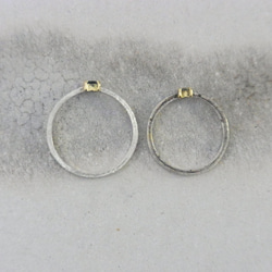 訳あり特価　Silver Gold Combination Ring / SV925,K18YG,Sapphire 6枚目の画像