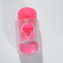 ネオンカラー 蛍光色 ピンク系ストレッチコード3ｍ+コードストッパー２個セット 4枚目の画像
