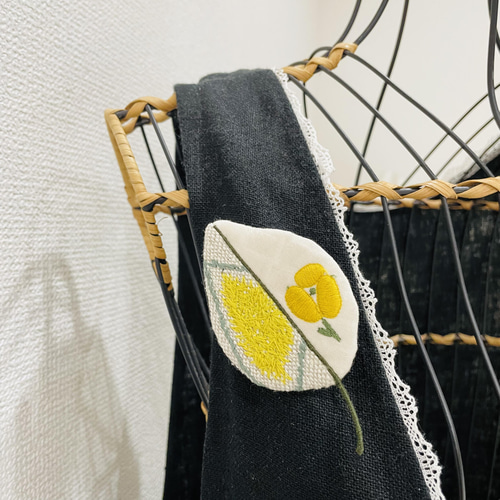 ☆ご専用ページ☆⚮̈ミナペルホネン生地使用⚮̈happaブローチ(sky