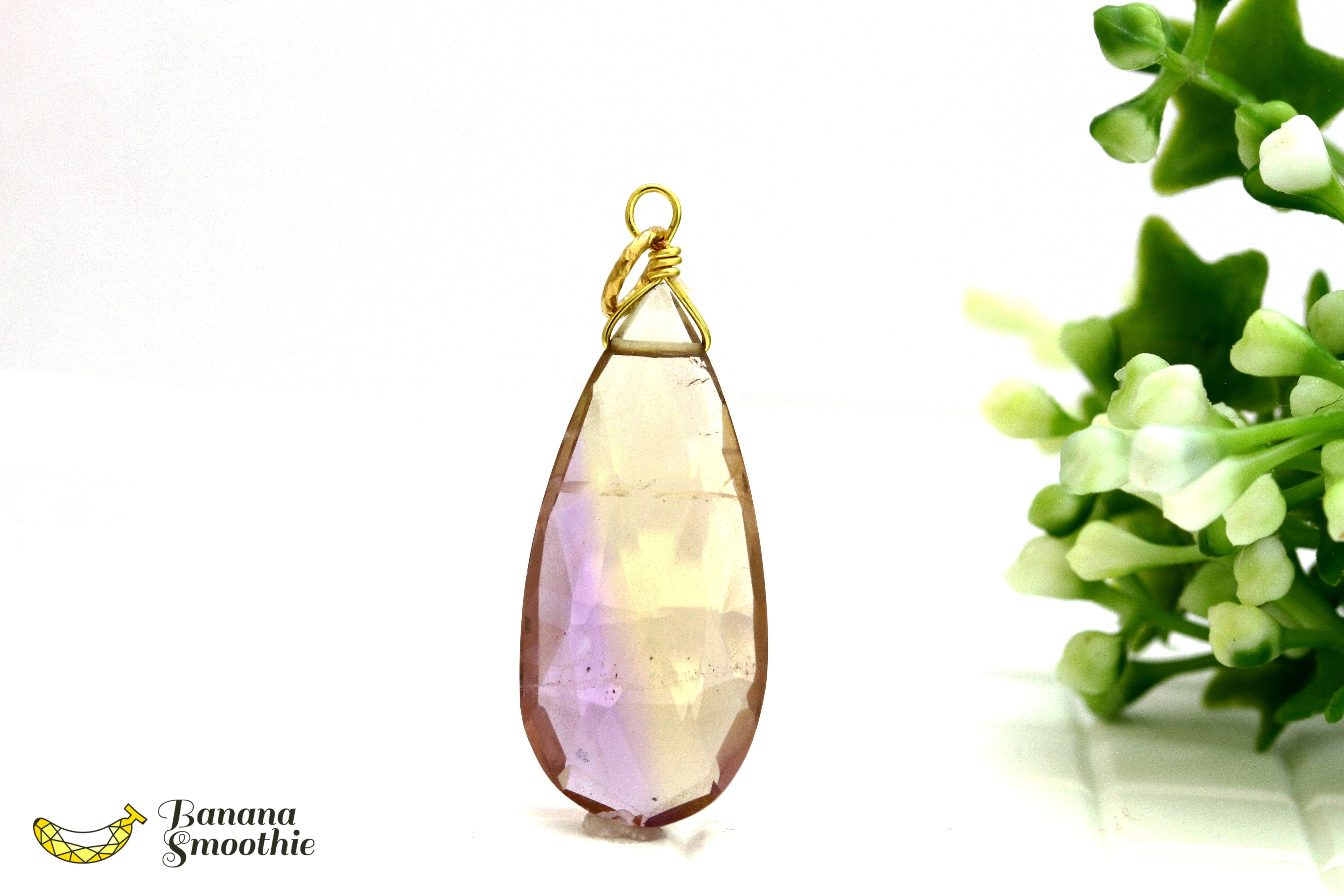 【アニバーサリーフェア】アメトリン ペアシェイプ Ⓔ 14kgf ペンダントトップ 2月・11月誕生石