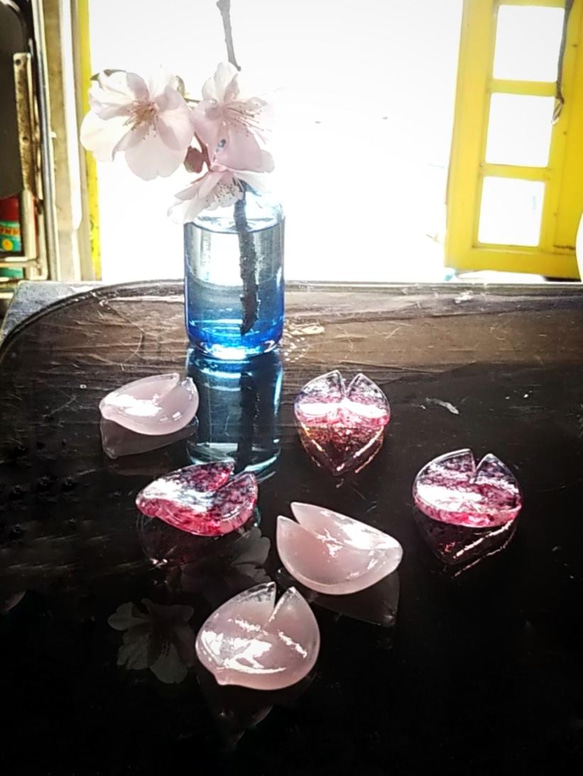 桜のはしおき「サクラサク」クリア✩バラ売り☆ご注文前に在庫のお問い合わせをお願い致します 5枚目の画像