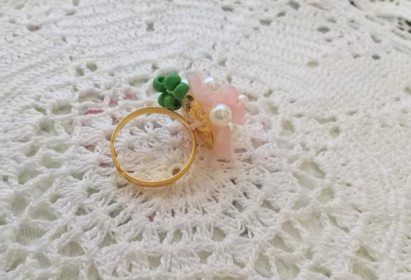 桜の指輪・ビーズ 4枚目の画像