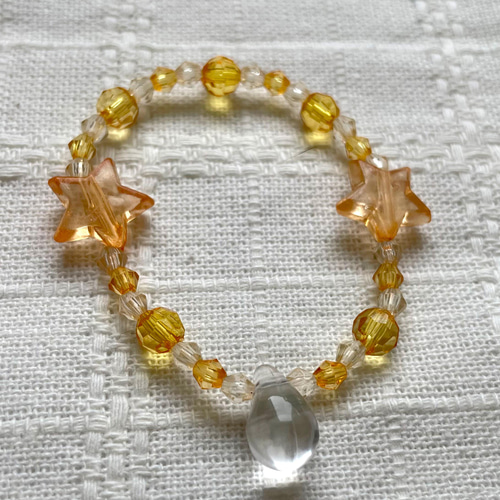 子ども向け＊ビーズブレスレット(2本セット) ブレスレット 青星 通販