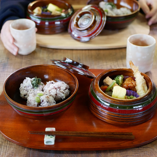 人気商品‼ちょうちん型⁂2段重*香川漆器 お弁当箱 弁当箱・ランチ