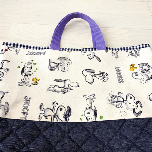 入園入学セット シックなキャラクター レッスンバッグ ＆上履き