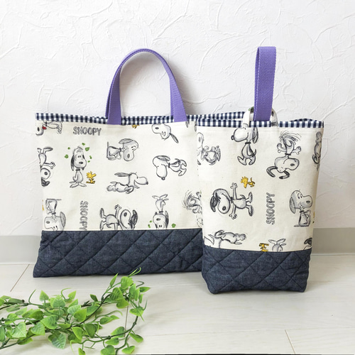 入園入学セット シックなキャラクター レッスンバッグ &上履き 入園入学セット シックなキャラクター レッスンバッグ &上履き