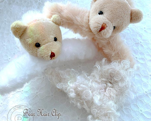 ハンドメイド◆ベビーヘアクリップ くまちゃん◆order 007d43b78397a258e55cf0f98dc1ba