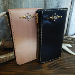 長財布 L字ファスナー クールバイカーズ COOLBIKERS WALLET ウォレット 栃木レザー 2枚目の画像