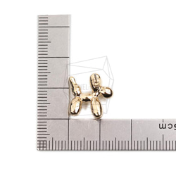 ERG-1971-G [2 件] 貴賓犬耳環 / 貴賓犬耳釘 / 14mm X 14mm 第5張的照片
