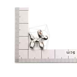 ERG-1971-R [2 件] 貴賓犬耳環 / 貴賓犬耳釘 / 14mm X 14mm 第5張的照片