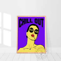 ファッション リラックス chill out / インテリアポスター 海外アート / 1357 1枚目の画像