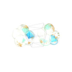 PDT-2526-G【2個入り】エポキシフラワーペンダント/Epoxy Flower Pendant 2枚目の画像