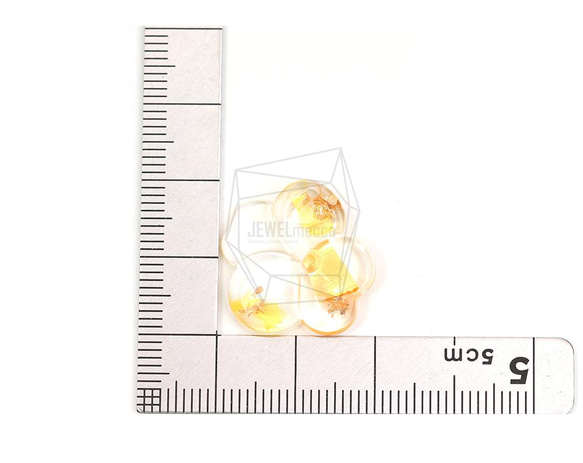 PDT-2527-G [2 件] 環氧花吊墜 第5張的照片