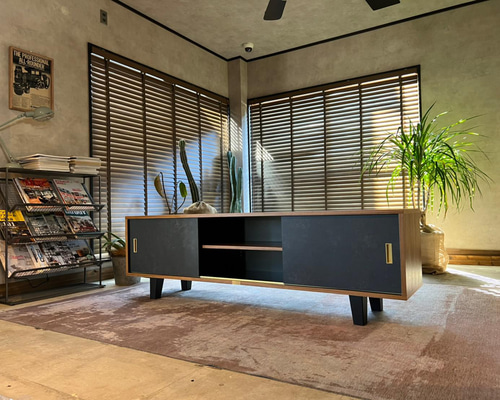 【送料込】d-Bodhi ローボード TVボード チーク古材 インダストリアル ディーボディ/d-Bodhi フェルム インダストリアル TVボード TV
