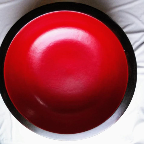 木製 無垢材 漆塗 古代朱 こね鉢 木製 無垢材 漆塗 古代朱 こね鉢