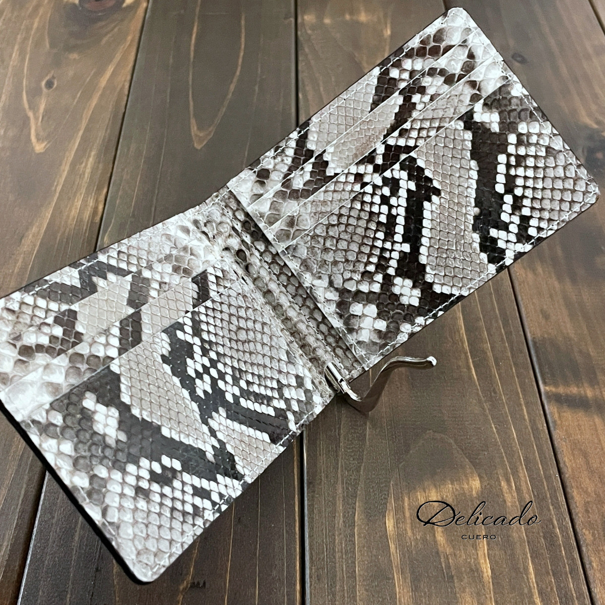 クロコダイル × パイソン ブラック マネークリップ