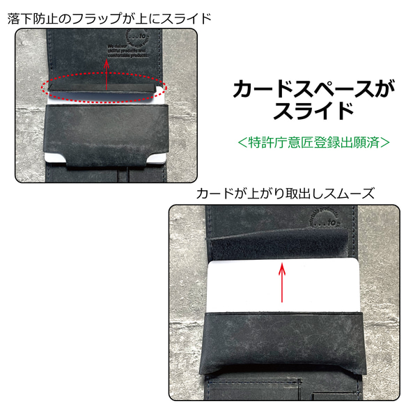 【...to®・CIGU】ミニ財布の「悩み」を解消！ハマる空間設計　アウトポケット財布/Camel(キャメル) 6枚目の画像