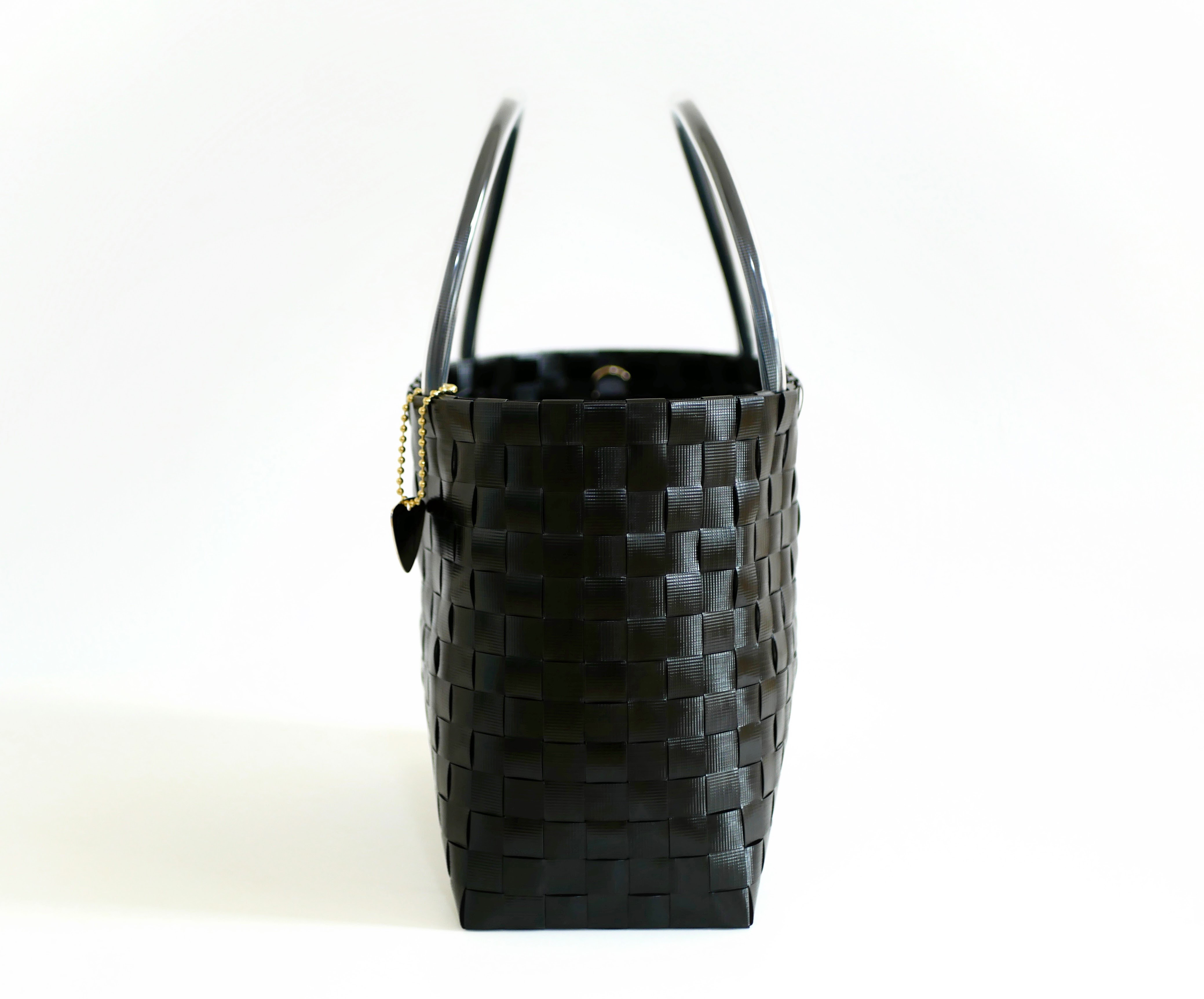 ブラックM　2WAYプラカゴバッグ　プラカゴ　かごバッグ　スパバッグ　トートバッグ　黒