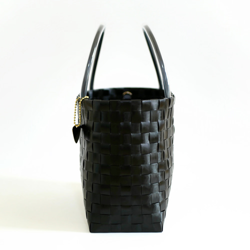 ETRE ブラック かごバッグ F サイザル カゴバッグ 楕円L - ブラック かごバッグ