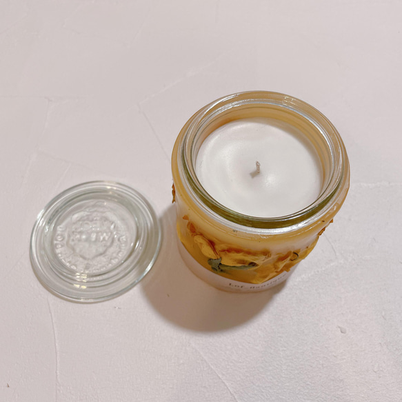 Botanical flower candle LEDティーライトキャンドル付き 3枚目の画像
