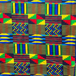 ハギレセット＊5枚組  生地  アフリカ布 アフリカン 小物作り ハンドメイド 手作り 手芸用品 布 a121002 6枚目の画像