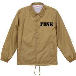 ☆新品☆FUNKロゴ COACH jacket コーチジャケットコヨーテ 1枚目の画像