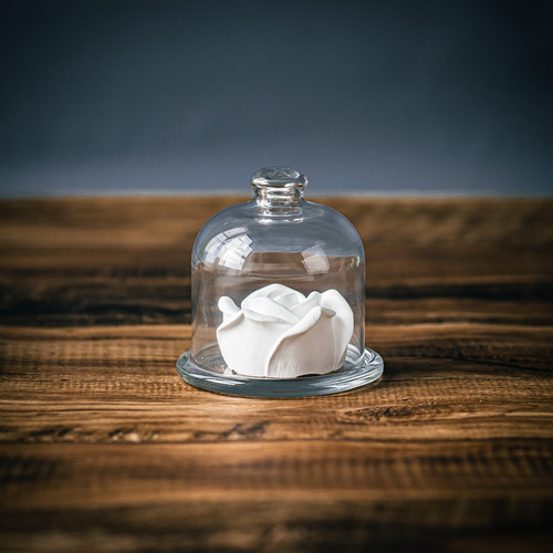 バラのアロマストーンとガラスドームセット ディフューザー・アロマ