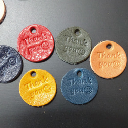 20個セット　レザータグ　サンキュータグ 4枚目の画像