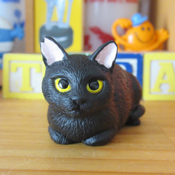 猫のスマホスタンド（黒） 3枚目の画像