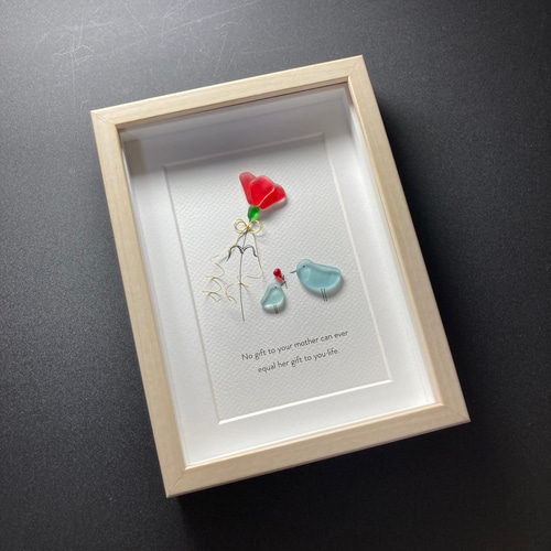 シーグラスアート「母の日」 その他アート ゆきみ工房 通販 13427374