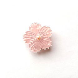 《再販×3》桜シェルのかんざしと帯留めセット 3枚目の画像