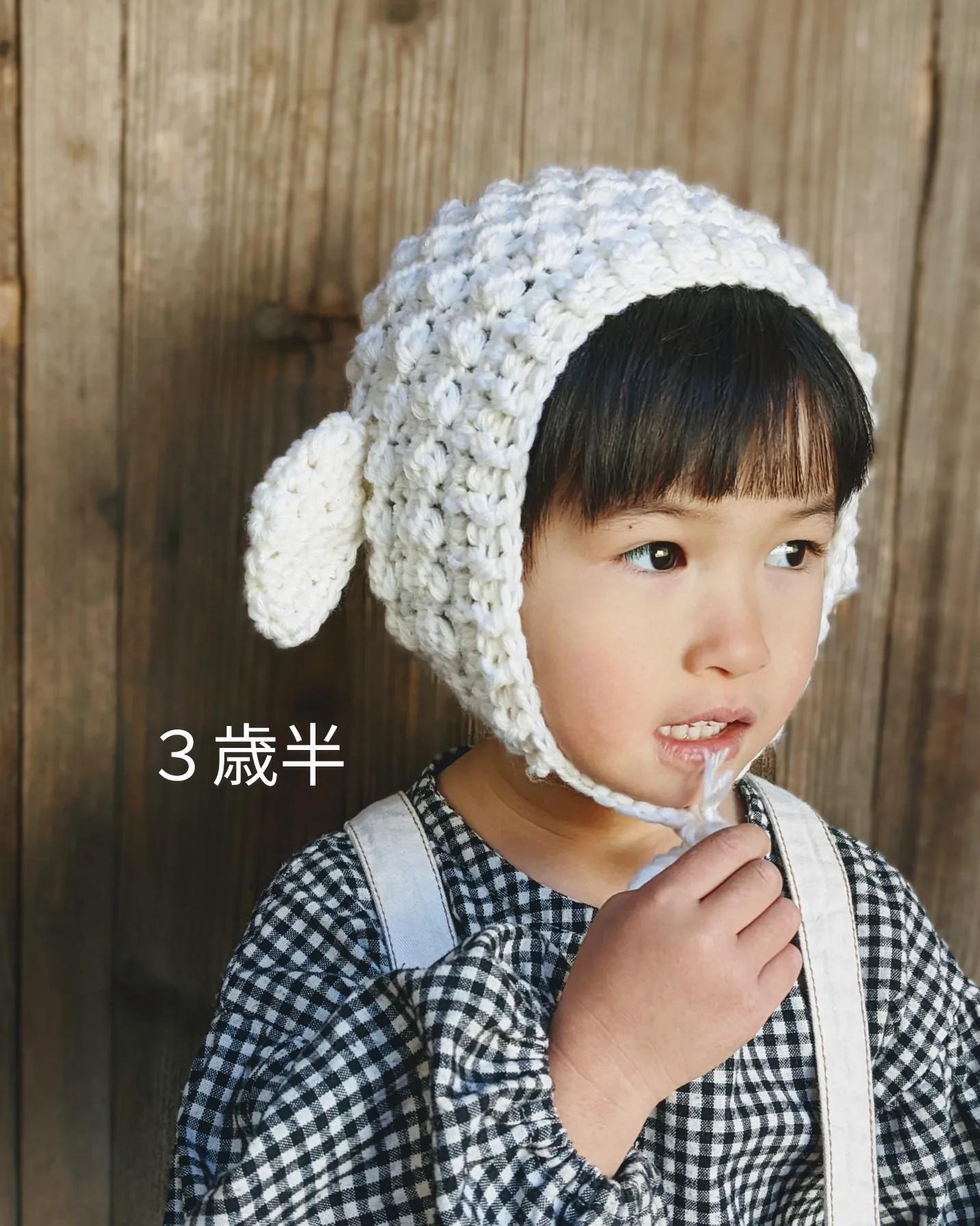 ⭐︎オーダー⭐︎くま耳帽子/かぎ針編み コットン ハンドメイド 辛かっ 