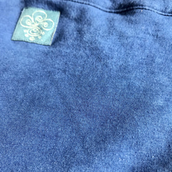【藍】草木染めふんどしぱんつ　オーガニックコットン　ユニセックス　フェムケア　ゴムタイプ 5枚目の画像